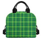 Shamrock Tartan St. Patrick's Day Print Insulated Lunch Bag