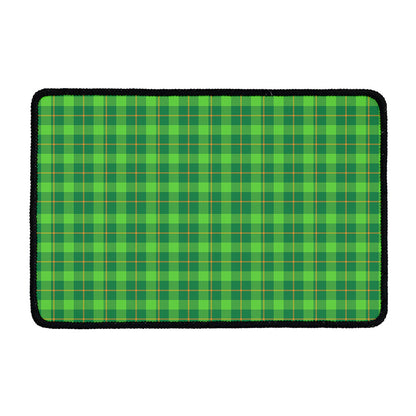 Shamrock Tartan St. Patrick's Day Print Kitchen Mat