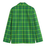 Shamrock Tartan St. Patrick's Day Print Men's Blazer
