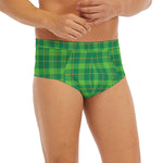Shamrock Tartan St. Patrick's Day Print Men's Briefs