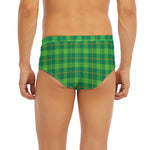 Shamrock Tartan St. Patrick's Day Print Men's Briefs