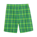 Shamrock Tartan St. Patrick's Day Print Men's Sports Shorts