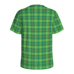 Shamrock Tartan St. Patrick's Day Print Men's Sports T-Shirt