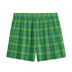 Shamrock Tartan St. Patrick's Day Print Mesh Shorts
