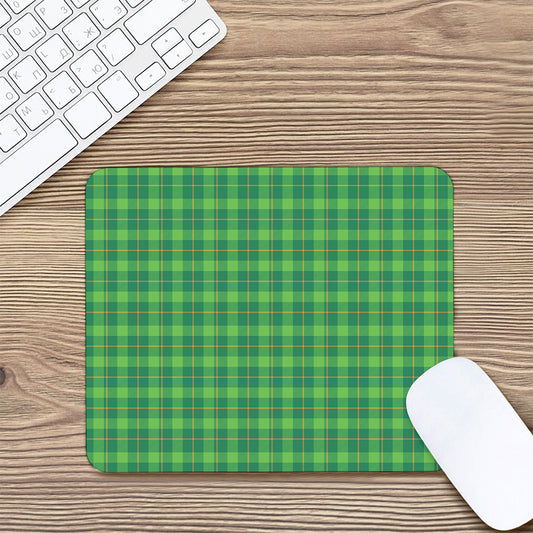 Shamrock Tartan St. Patrick's Day Print Mouse Pad