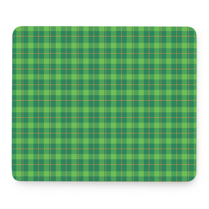 Shamrock Tartan St. Patrick's Day Print Mouse Pad