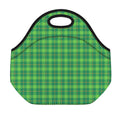 Shamrock Tartan St. Patrick's Day Print Neoprene Lunch Bag