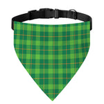 Shamrock Tartan St. Patrick's Day Print Over The Collar Dog Bandana