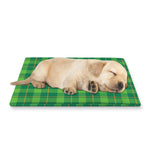 Shamrock Tartan St. Patrick's Day Print Pet Cooling Mat Cover