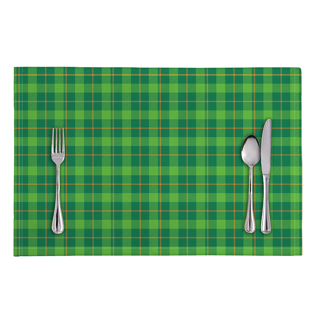 Shamrock Tartan St. Patrick's Day Print Placemat