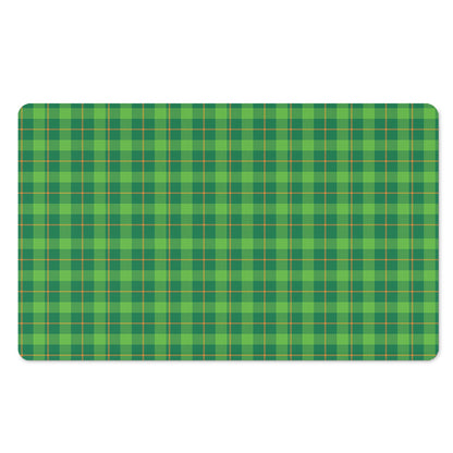 Shamrock Tartan St. Patrick's Day Print Polyester Doormat