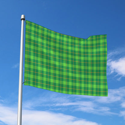 Shamrock Tartan St. Patrick's Day Print Polyester Flag