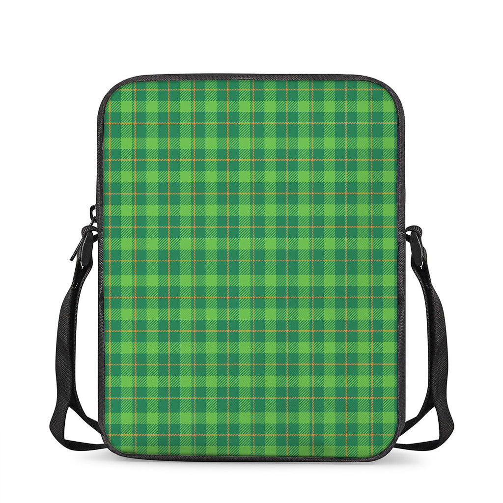 Shamrock Tartan St. Patrick's Day Print Rectangular Crossbody Bag