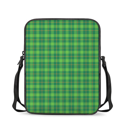 Shamrock Tartan St. Patrick's Day Print Rectangular Crossbody Bag