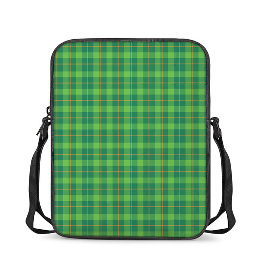Shamrock Tartan St. Patrick's Day Print Rectangular Crossbody Bag