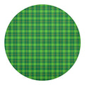 Shamrock Tartan St. Patrick's Day Print Round Blanket