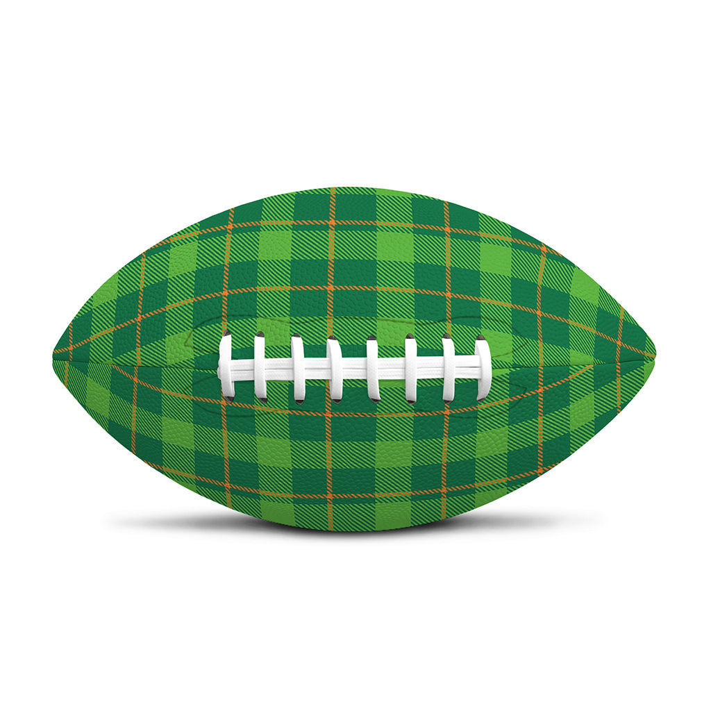 Shamrock Tartan St. Patrick's Day Print Rugby Ball