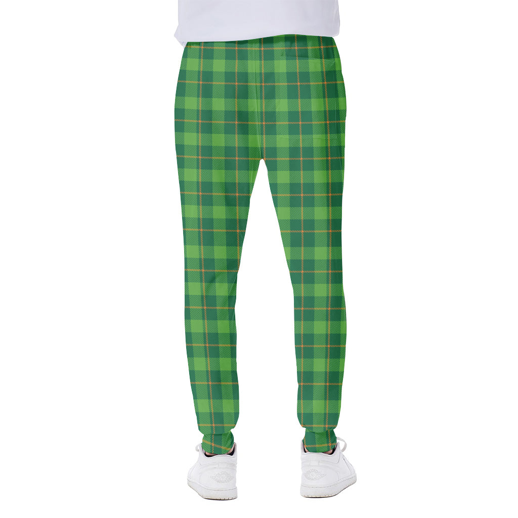 Shamrock Tartan St. Patrick's Day Print Scuba Joggers