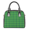 Shamrock Tartan St. Patrick's Day Print Shoulder Handbag
