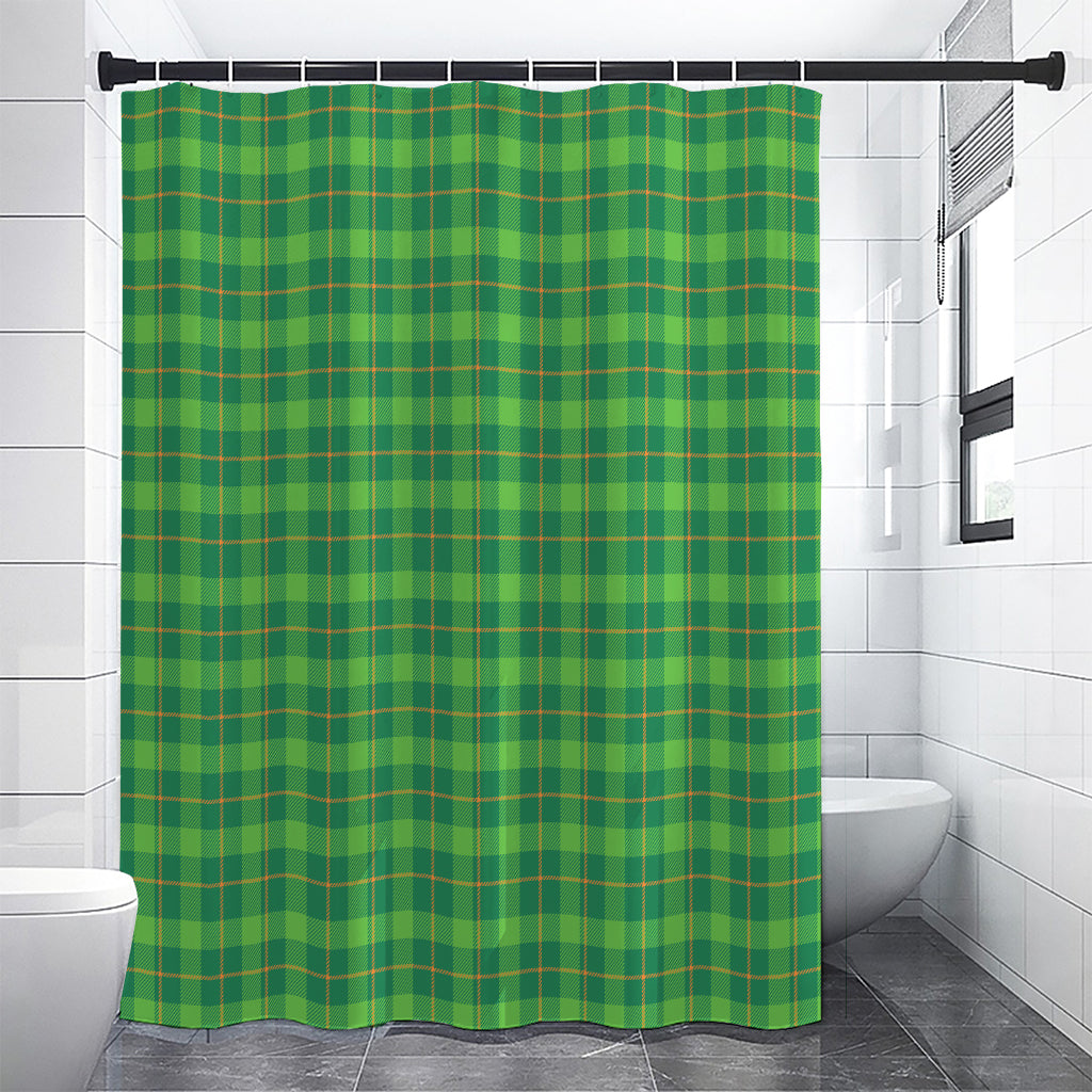Shamrock Tartan St. Patrick's Day Print Shower Curtain