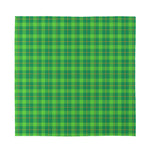 Shamrock Tartan St. Patrick's Day Print Silk Bandana