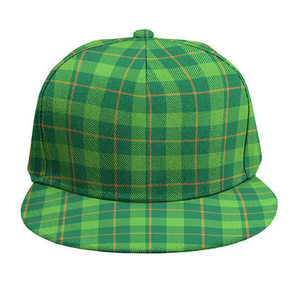 Shamrock Tartan St. Patrick's Day Print Snapback Cap