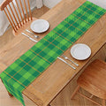 Shamrock Tartan St. Patrick's Day Print Table Runner