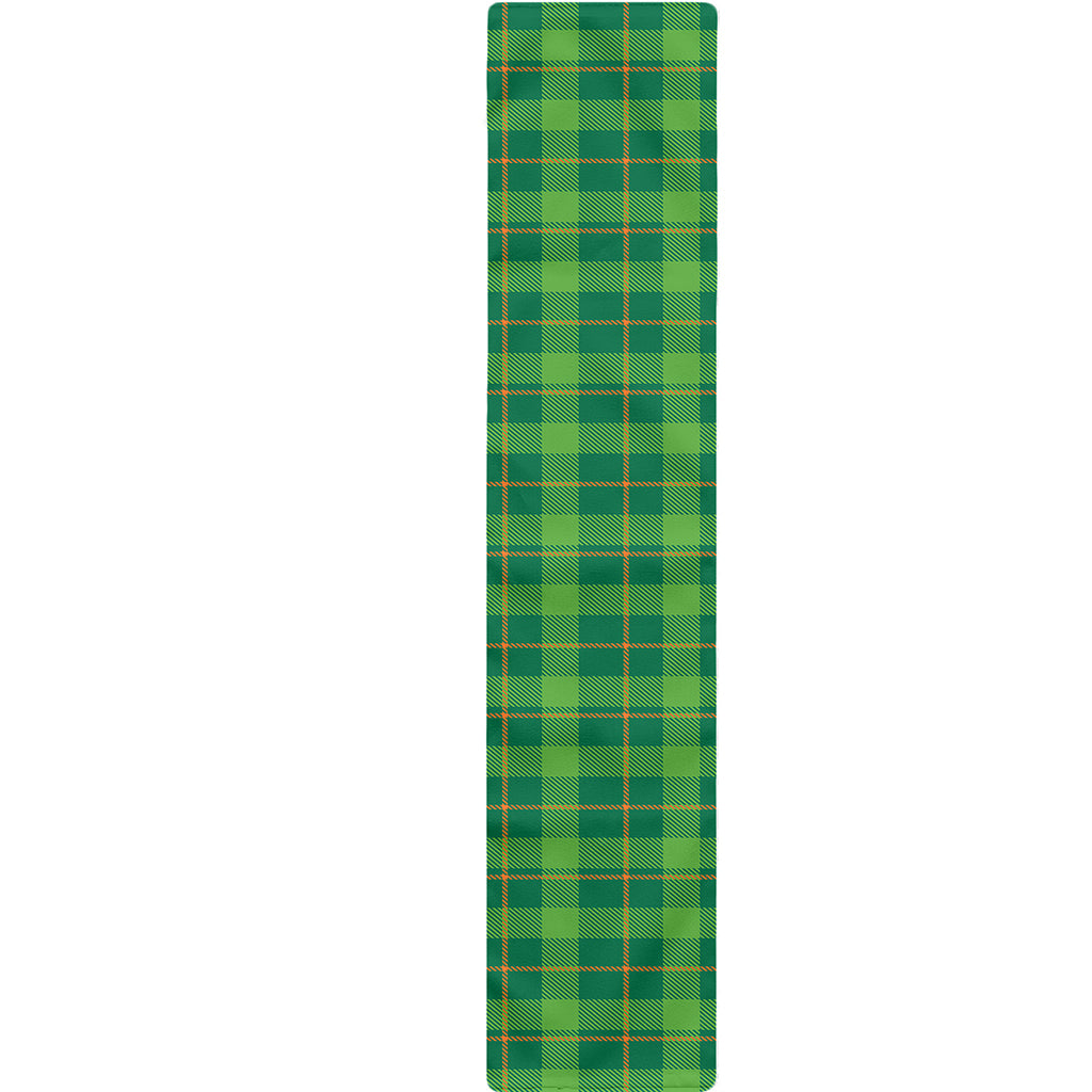 Shamrock Tartan St. Patrick's Day Print Table Runner