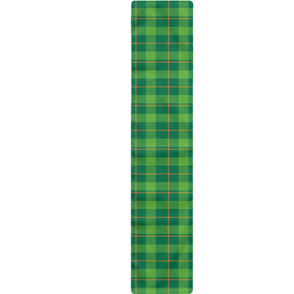 Shamrock Tartan St. Patrick's Day Print Table Runner