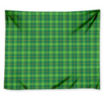 Shamrock Tartan St. Patrick's Day Print Tapestry