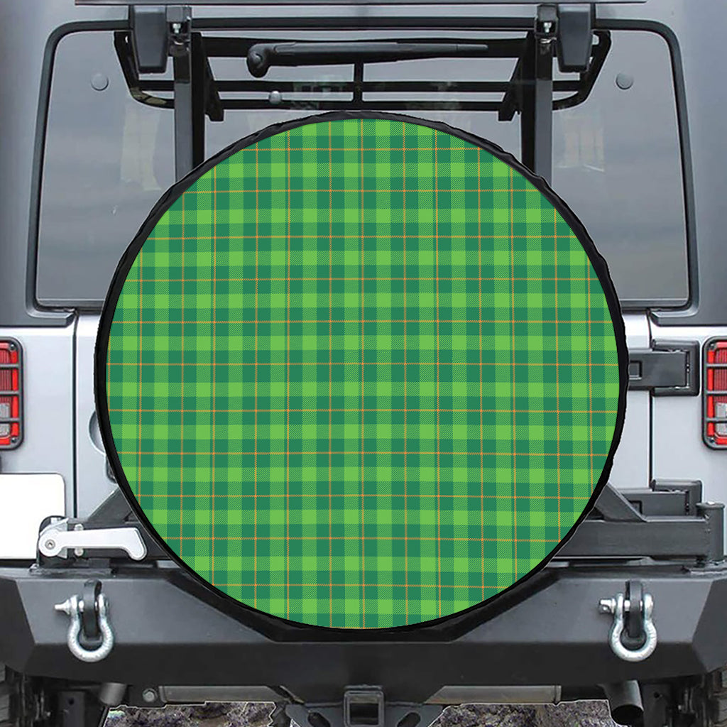 Shamrock Tartan St. Patrick's Day Print Tire Cover