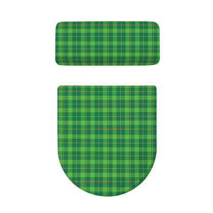 Shamrock Tartan St. Patrick's Day Print Toilet Lid And Tank Cover Set