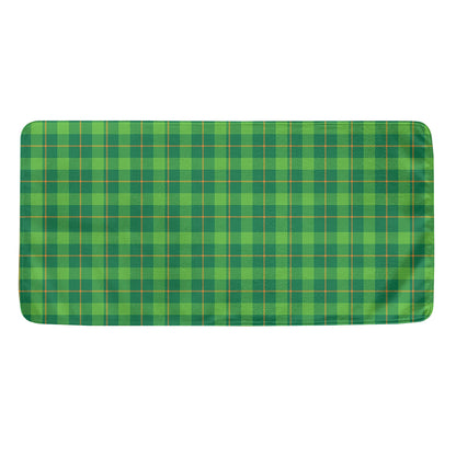 Shamrock Tartan St. Patrick's Day Print Towel
