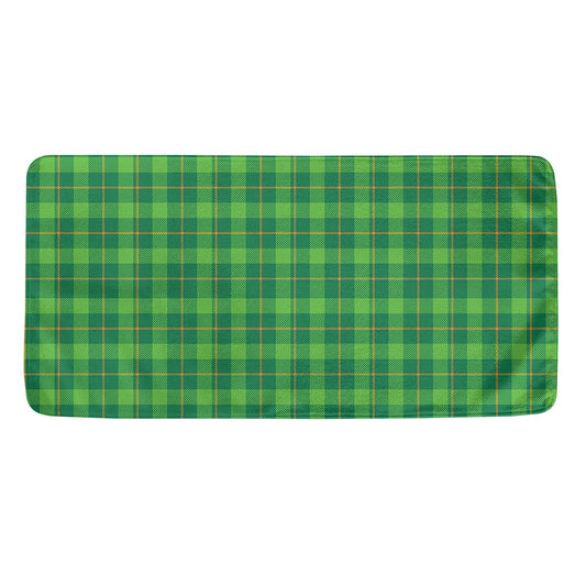 Shamrock Tartan St. Patrick's Day Print Towel