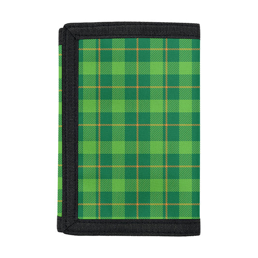 Shamrock Tartan St. Patrick's Day Print Trifold Wallet