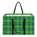 Shamrock Tartan St. Patrick's Day Print Utility Tote Bag