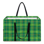 Shamrock Tartan St. Patrick's Day Print Utility Tote Bag