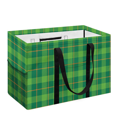 Shamrock Tartan St. Patrick's Day Print Utility Tote Bag