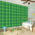 Shamrock Tartan St. Patrick's Day Print Wall Sticker