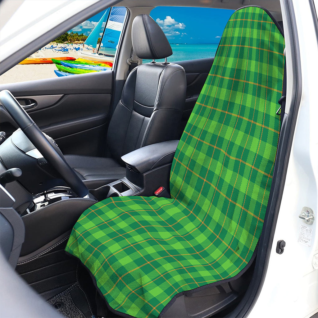 Shamrock Tartan St. Patrick's Day Print Waterproof Car Seat Cover