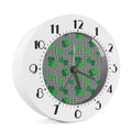 Shamrocks Houndstooth Pattern Print Alarm Clock