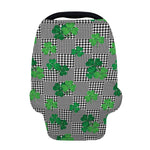 Shamrocks Houndstooth Pattern Print Baby Seat Cover
