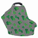 Shamrocks Houndstooth Pattern Print Baby Seat Cover