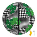 Shamrocks Houndstooth Pattern Print Basketball