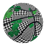 Shamrocks Houndstooth Pattern Print Basketball