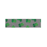 Shamrocks Houndstooth Pattern Print Bed Runner