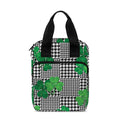 Shamrocks Houndstooth Pattern Print Bible Tote Bag