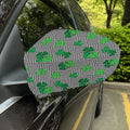 Shamrocks Houndstooth Pattern Print Car Side Mirror Covers