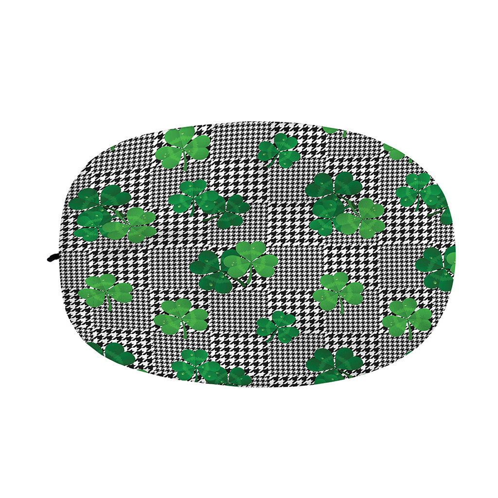 Shamrocks Houndstooth Pattern Print Car Side Mirror Covers