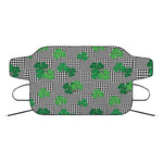 Shamrocks Houndstooth Pattern Print Car Windshield Snow Cover